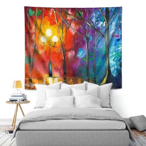 Artistic Wall Tapestry | Jessilyn Park - Rainy Rendevous
