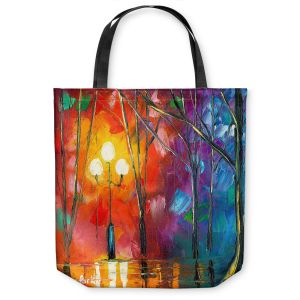 Unique Shoulder Bag Tote Bags | Jessilyn Park - Rainy Rendevous