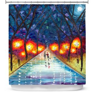 Premium Shower Curtains | Jessilyn Park - The Night We Fell in Love