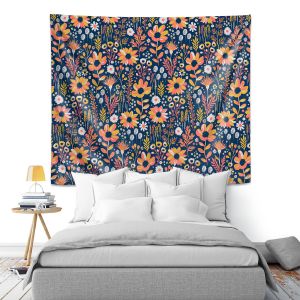 Artistic Wall Tapestry | Jill O Connor - Painted Meadow | Floral, Flowers
