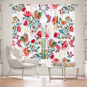 Decorative Window Treatments | Jill O Connor - Scandinavian Festiv Floral | Floral, Flowers