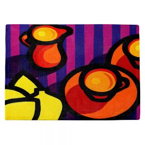 Countertop Place Mats | John Nolan - Coffee Cups | pop art shapes pattern