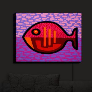 Nightlight Sconce Canvas Light | John Nolan - Pisces 2 | fish nature side view