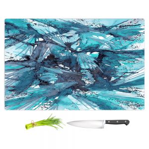 Artistic Kitchen Bar Cutting Boards | Julia Di Sano - Birds Of Prey Turquoise Blue