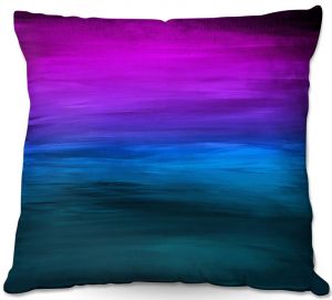 Decorative Outdoor Patio Pillow Cushion | Julia Di Sano - Coastal Sunset 3 | abstract landscape