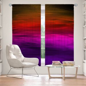 Decorative Window Treatments | Julia Di Sano - Coastal Sunset 4 | abstract landscape