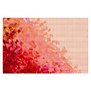 Decorative Area Rug 4 x 6 ft from DiaNoche Designs by Julia Di Sano - Creation in Color Coral Pink