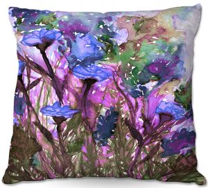 Unique Throw Pillows from DiaNoche Designs by Julia Di Sano - Floral Insurgence V | 18X18