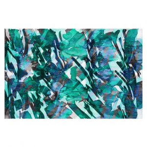 Decorative Floor Coverings | Julia Di Sano - Frosty Bouquet Turquoise