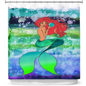 Premium Shower Curtains | Julia Di Sano - Mermaid Pearl 4