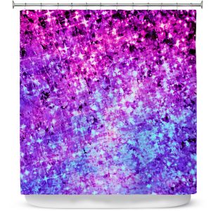 Premium Shower Curtains | Julia DiSano Radiant Orchid Galaxy