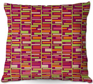 Throw Pillows Decorative Artistic | Julia Grifol - Colourful Rectangles