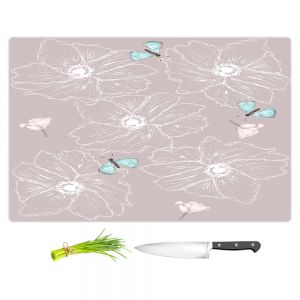 Artistic Kitchen Bar Cutting Boards | Julie Ansbro - Anemone Butterfly