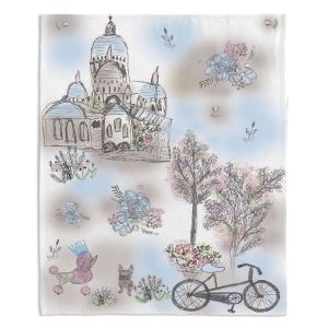 Decorative Fleece Throw Blankets | Julie Ansbro - French Poodles