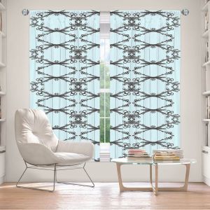 Decorative Window Treatments | Julie Ansbro - Twigs Turquoise