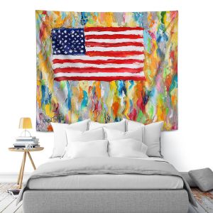 Artistic Wall Tapestry | Karen Tarlton - American Flag