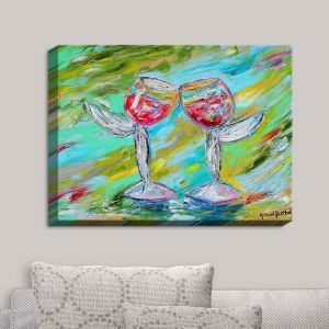 Decorative Canvas Wall Art | Karen Tarlton - Angel Glasses | Drinks