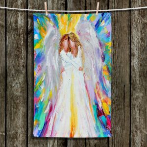 Unique Bathroom Towels | Karen Tarlton - Angel Hugs 2 | Spiritual People