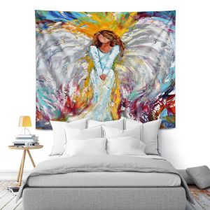 Artistic Wall Tapestry | Karen Tarlton Angel Watching Over Me