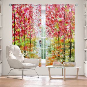 Decorative Window Treatments | Karen Tarlton - Autumn Spring Romance | Forest Trees Park