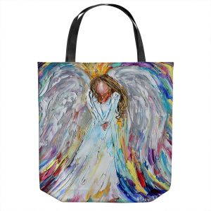 Unique Shoulder Bag Tote Bags | Karen Tarlton - Guardian Angel 1 | Spiritual People