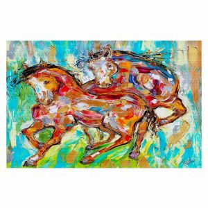 Decorative Floor Coverings | Karen Tarlton Horse Play II