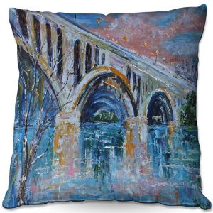 Throw Pillows Decorative Artistic | Karen Tarlton - Keybridge Reflections | City Scape