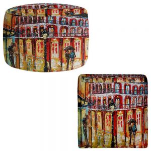 Round and Square Ottoman Foot Stools | Karen Tarlton - New Orleans French Quarter