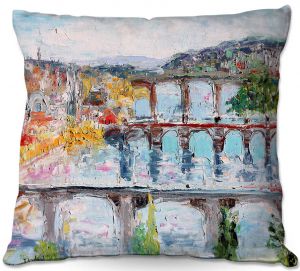 Throw Pillows Decorative Artistic | Karen Tarlton - Prague Sunrise