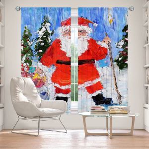 Decorative Window Treatments | Karen Tarlton - Santa 1 | Santa Claus Christmas