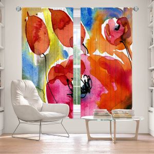 Decorative Window Treatments | Kathy Stanion - Abstract Florals 38 | Flowers Nature Abstract
