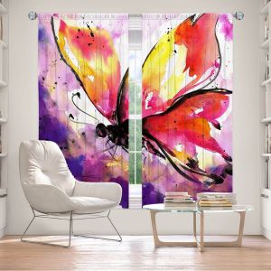 Decorative Window Treatments | Kathy Stanion - Butterfly Abstract