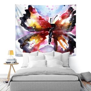 Artistic Wall Tapestry | Kathy Stanion - Butterfly Delight XVIII