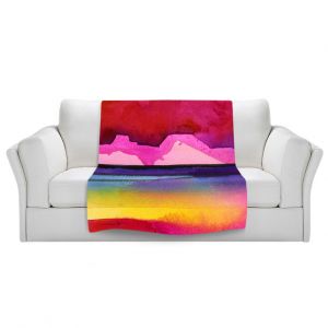 Artistic Sherpa Pile Blankets | Kathy Stanion - Desert Dreams IV