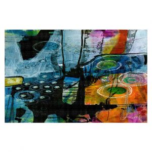 Decorative Floor Covering Mats | Kathy Stanion - Dream Travel 01 | abstract shape pattern