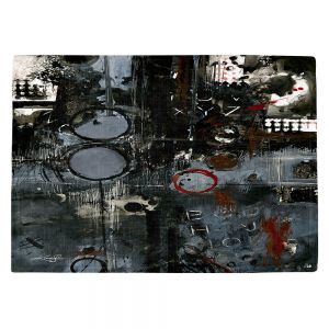 Countertop Place Mats | Kathy Stanion - Into the Grunge | abstract shapes dark