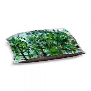 Decorative Dog Pet Beds | Kathy Stanion - Long Among Trees 7 | Nature Trees Forests
