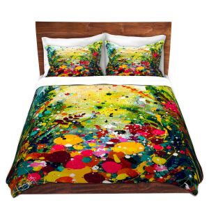 Artistic Duvet Covers and Shams Bedding | Kathy Stanion - Meadow Rhapsody | Nature Flowers