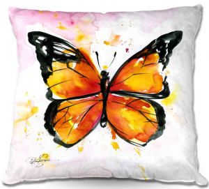 Throw Pillows Decorative Artistic | Kathy Stanion Monarch Butterfly