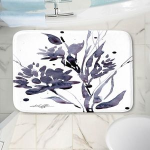 Decorative Bathroom Mats | Kathy Stanion - Organic Impressions 114 | flower watercolor