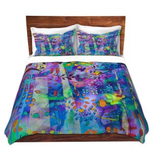 Unique Duvet Microfiber King set from DiaNoche Designs by Kim Ellery - Rays Of Light