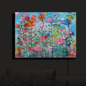 Nightlight Sconce Canvas Light | Kim Ellery - Subtlety 2 | flower garden floral