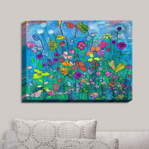 Decorative Canvas Wall Art | Kim Ellery - This Is Home | Flowers Gardens Colorful Nature