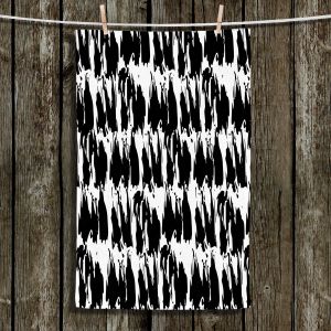 Unique Hanging Tea Towels | Kim Hubball - Ink Strokes 1 | Abstract Lines Brush