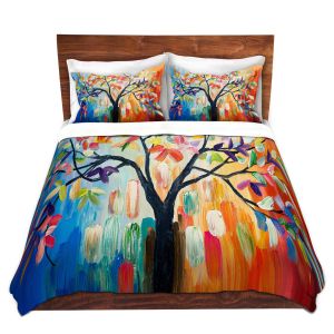 Artistic Duvet Covers and Shams Bedding | Lam Fuk Tim - Colorful Tree lll