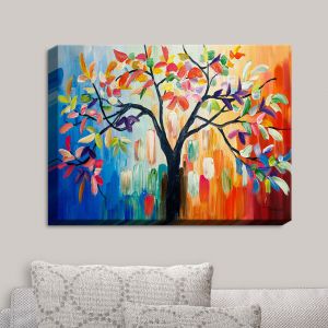 Decorative Canvas Wall Art | Lam Fuk Tim - Color Tree III | Whimsical Trees Colorful
