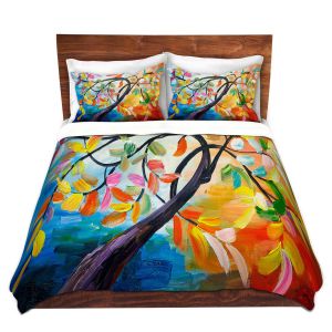 Artistic Duvet Covers and Shams Bedding | Lam Fuk Tim - Colorful Tree lV
