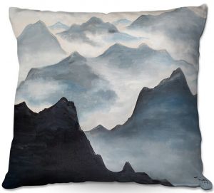 Throw Pillows Decorative Artistic | Lam Fuk Tim - Misty Mountains ll