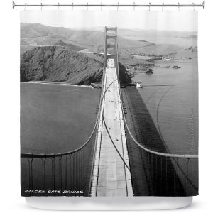 Premium Shower Curtains | Lantern Press - San Francisco Golden Gate Bridge II