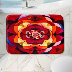Decorative Bathroom Mats | Lorien Suarez - Geo Botanicals 25 | Abstract Geometric Pattern